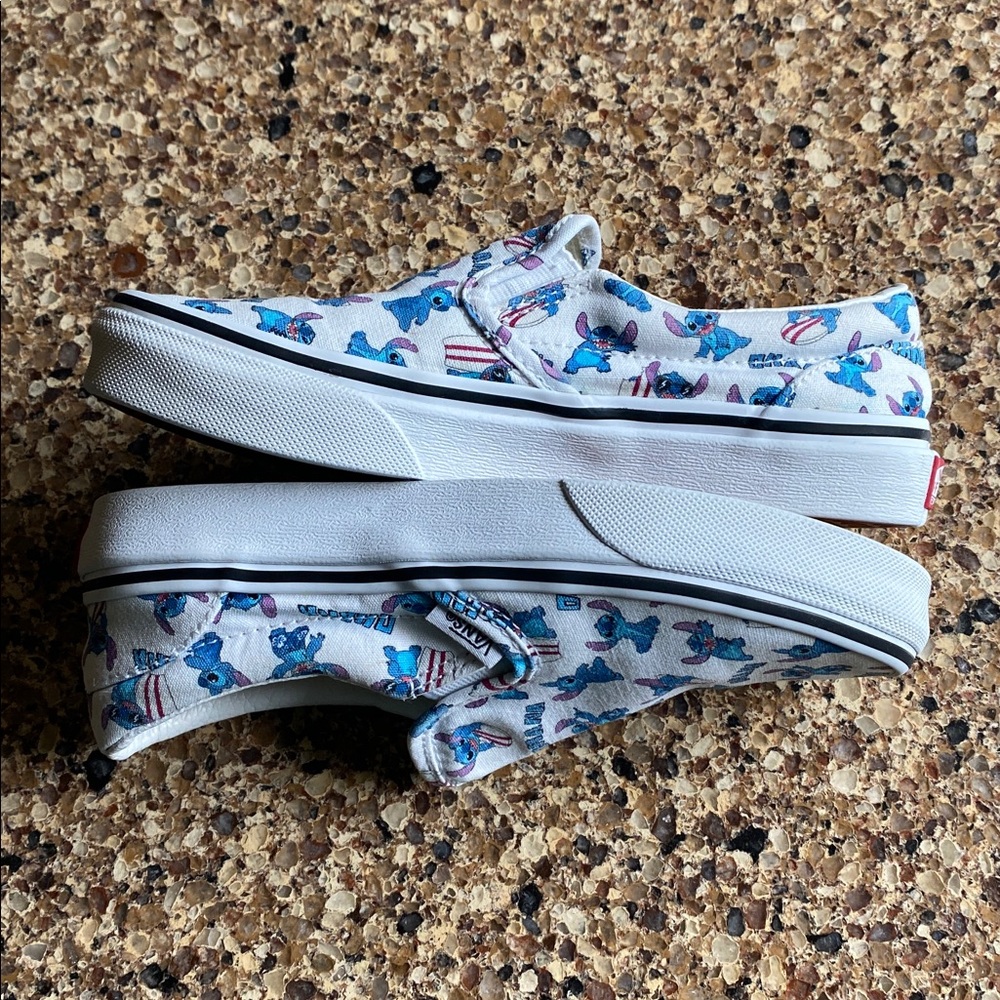 Disney, Lilo and Stitch Vans slip-on shoes, kids size 2 - Picture 4 of 10